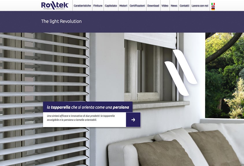 Online the new website Rolltek