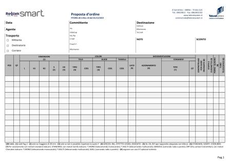 Order proposal