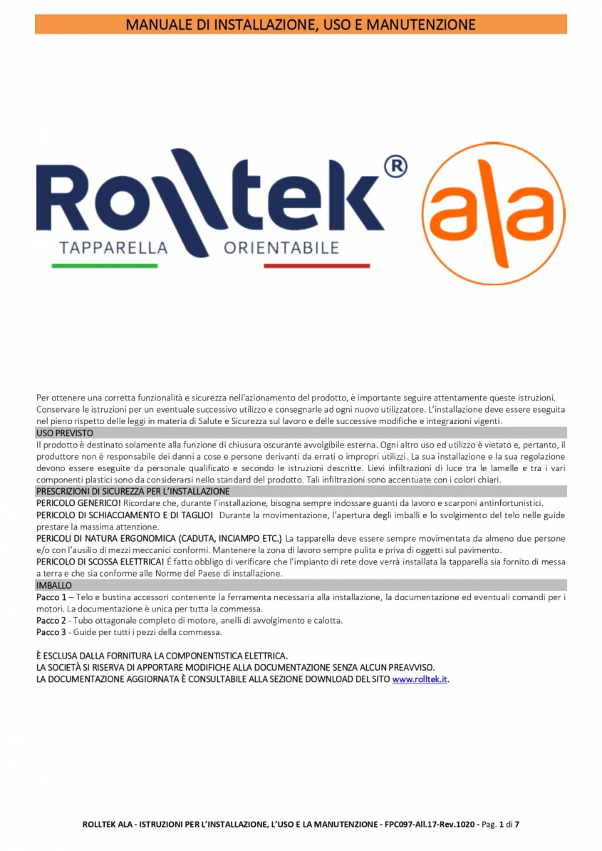 Manuale di installazione